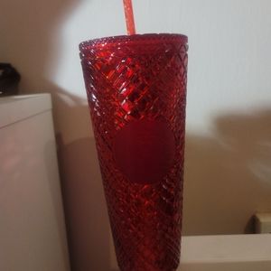 Starbucks 2022 Holiday Jewel Venti 24oz Tumbler with Straw (Red)